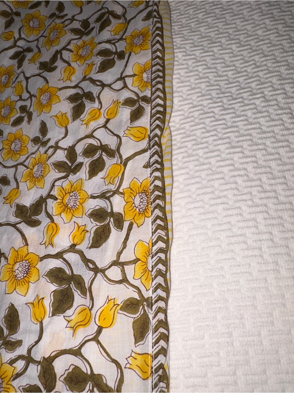 J Crew Cotton voile beach pant in daffodil daze block print Sz Medium - Picture 13 of 16